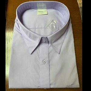 New in Packaging Women’s 3X Lilac Long Sleeve Button Down Blouse